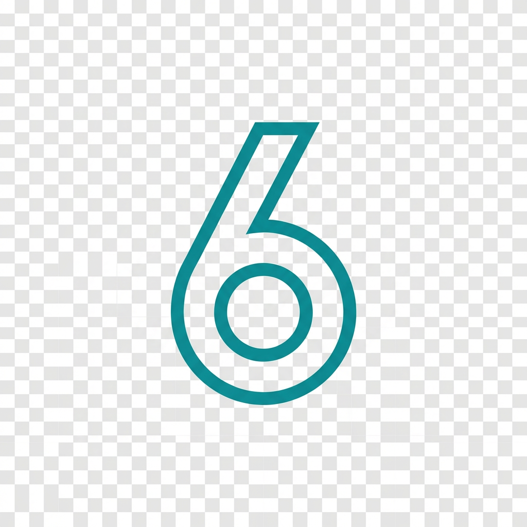 icono 6 minimal Seis